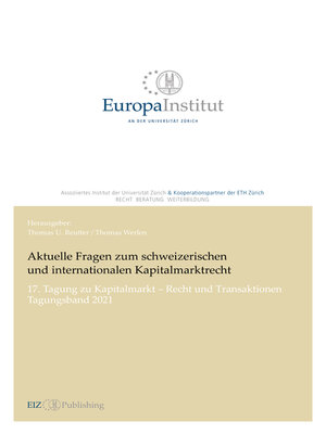 cover image of Aktuelle Fragen zum schweizerischen und internationalen Kapitalmarktrecht